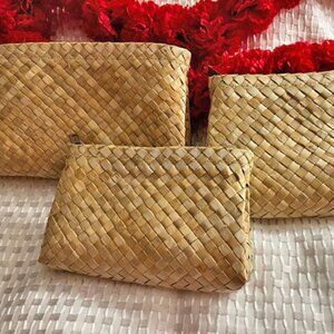 NEW Lauhala Clutch Set